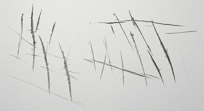 scratches from animal claws on wall 
