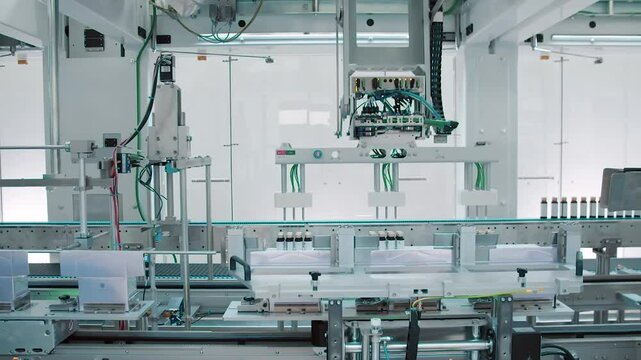 A robotic arm operates in a hightech facility, demonstrating the future of automation in manufacturing