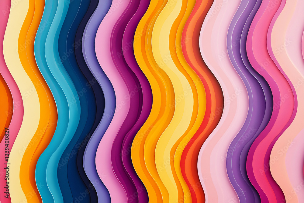 Poster abstract geometric pattern vibrant and dynamic geometric shapes made with generative ai