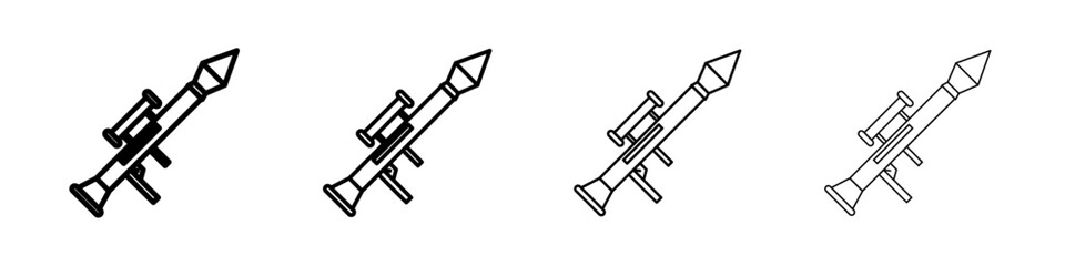 bazooka icon Flat illustration sign