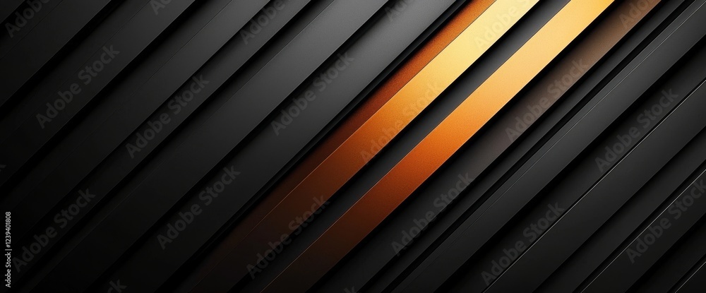 Poster black metal texture steel pattern with a grey line curve design on an abstract black background, sui