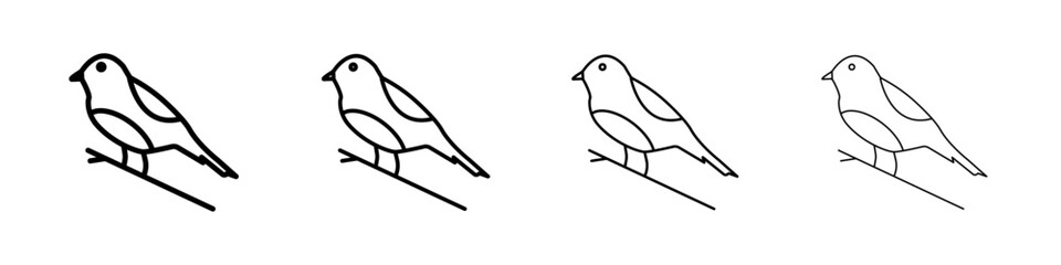 bird icon Flat illustration sign