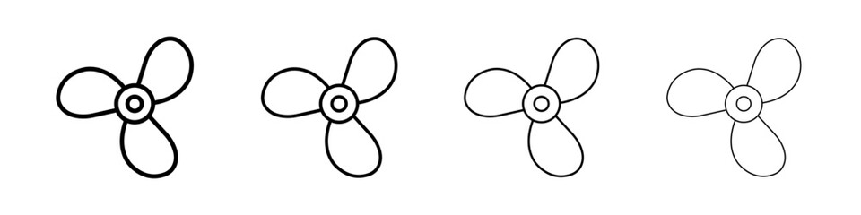 Boat screw icon Flat illustration sign © student