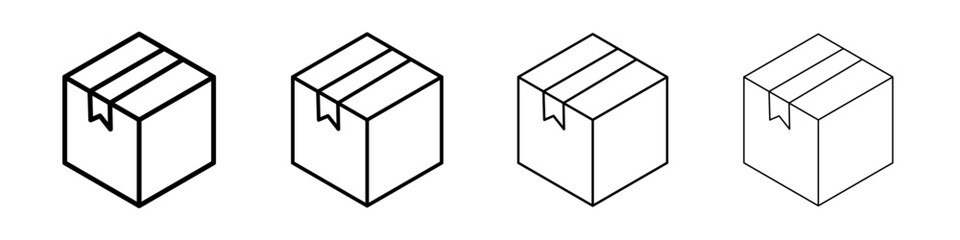 Boxes icon Flat illustration sign