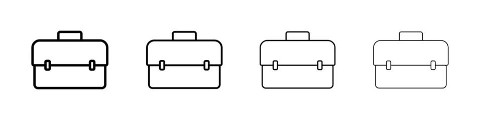 Briefcase icon Flat illustration sign