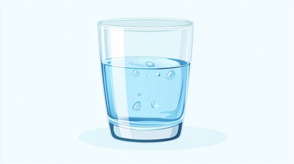 Water Glass Icon Isolated on a White Background Small Drinking Glass Silhouette