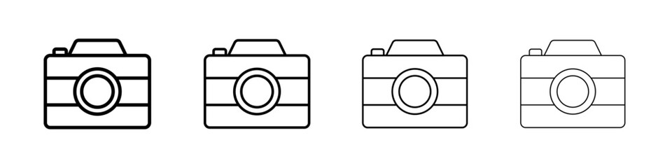 Camera icon Flat illustration sign