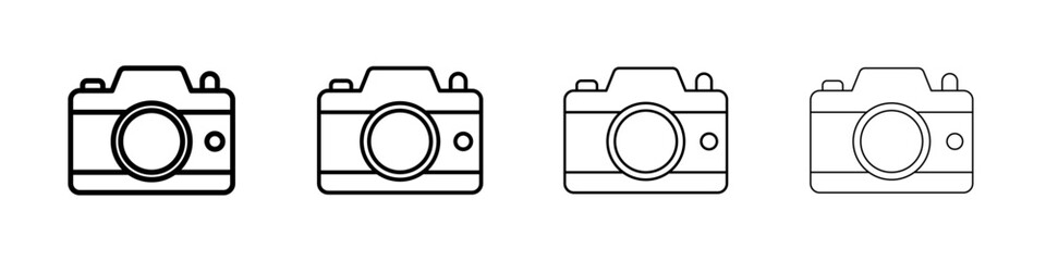 Camera icon Flat illustration sign