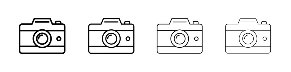 Camera icon Flat illustration sign