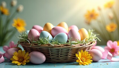 Eggs Opened Display to Reveal Colorful Sweets, Warm and Celebratory Easter Vibe