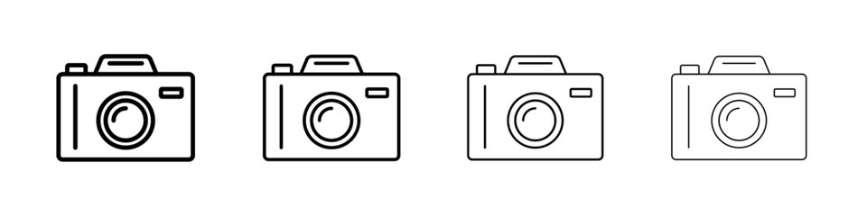Camera icon Flat illustration sign