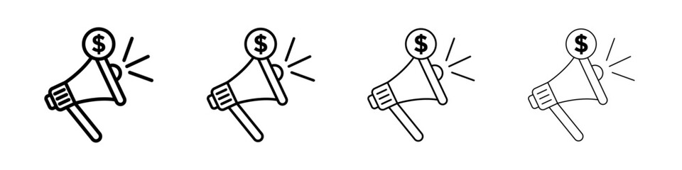 Campaign icon Flat illustration sign