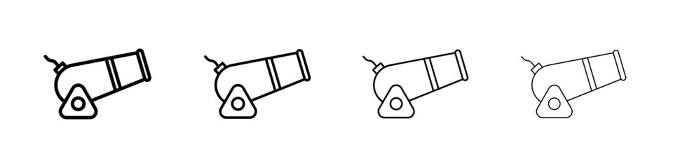 Cannon icon Flat illustration sign