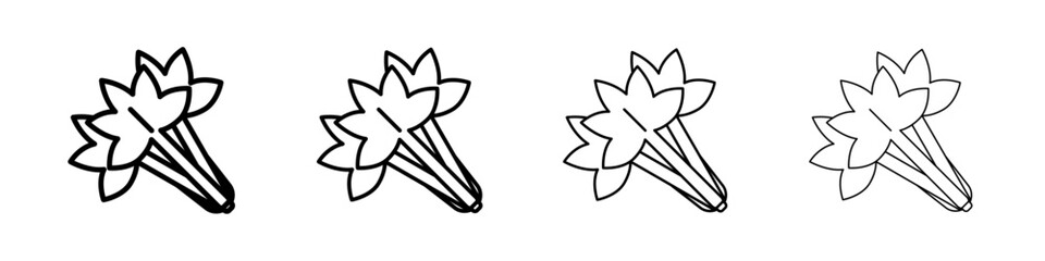 Celery icon linear logo isolated
