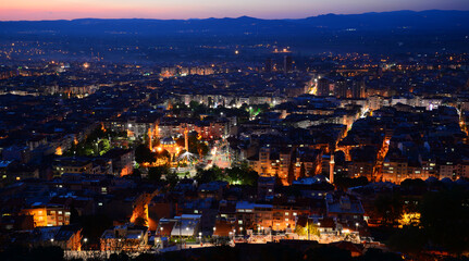 A panorama view from Manisa, Turkey