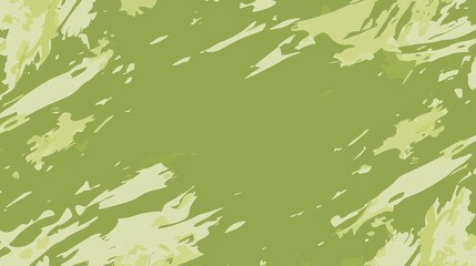 Abstract Green Textured Background with Brush Stroke Details