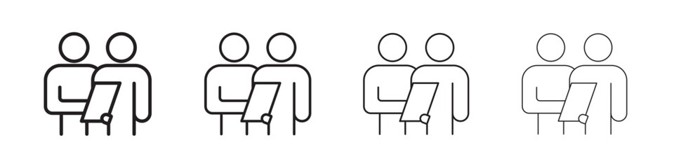 Consulting Ico linear logo isolated