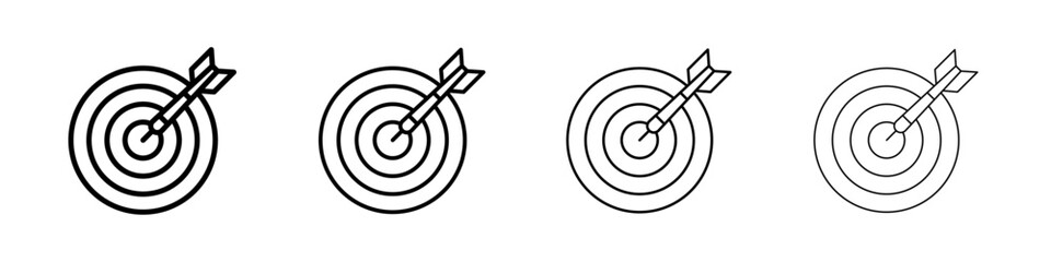 Darts icon linear logo isolated