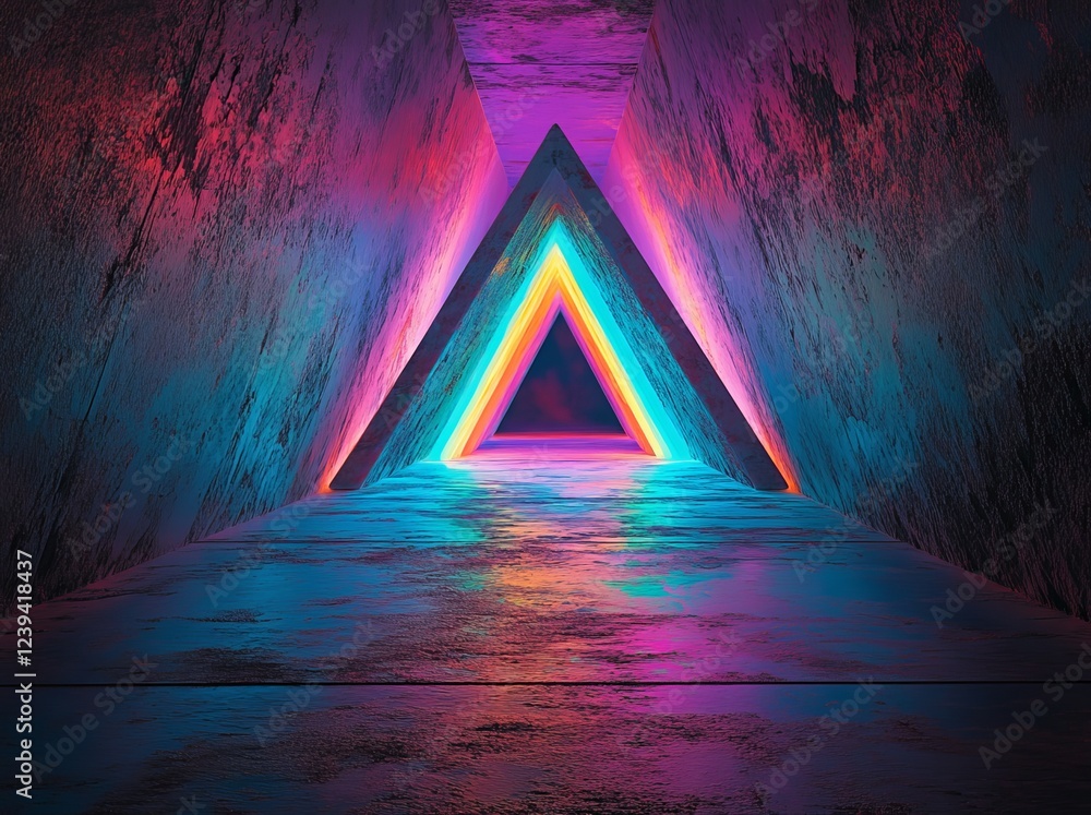 Aufkleber a high-resolution capture of vibrant, colorful light beams; a deep depth of field spectrum with pris