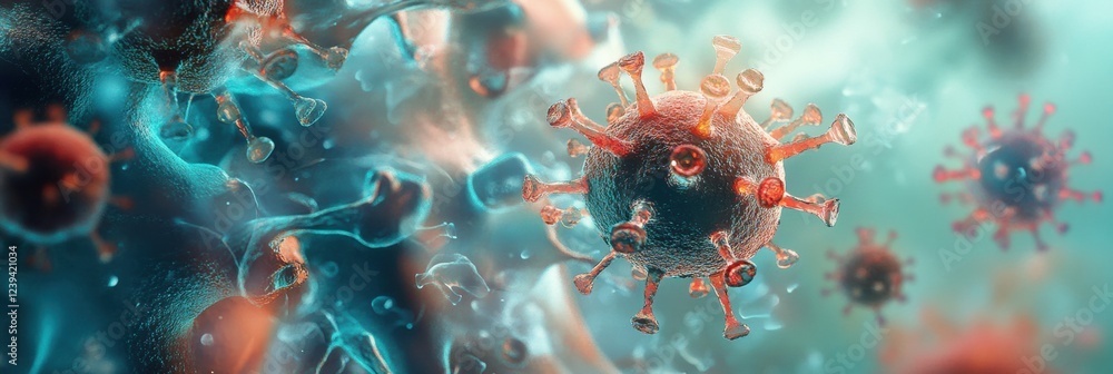 Poster Exploring the impact of respiratory virus infections on lung health through 3D visualization. Generative AI