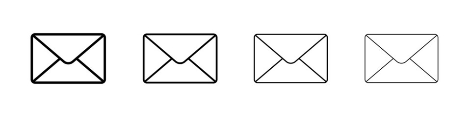 Email icon linear logo isolated