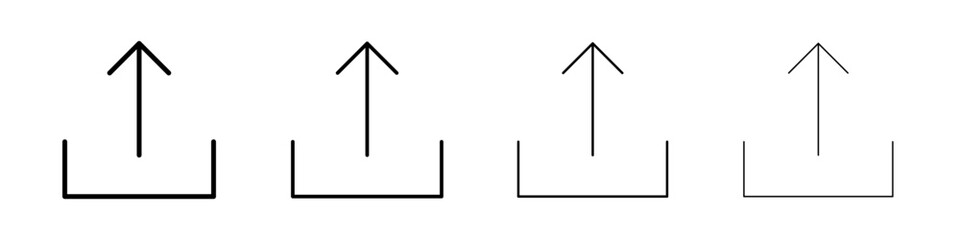 Export icon linear logo isolated