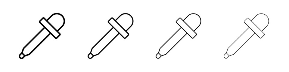 Eye Dropper Icon linear logo isolated