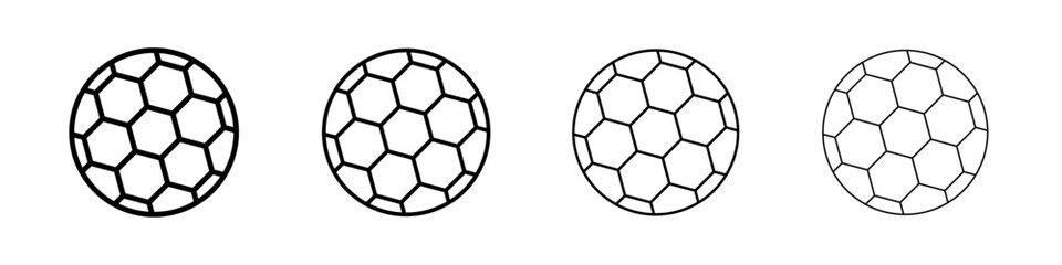 Obraz premium Football icon linear logo isolated