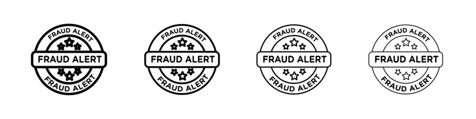 Obraz premium Fraud Alert icon linear logo isolated