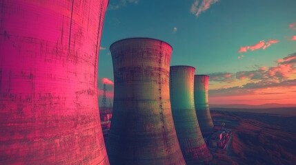 Fototapeta premium From Orlando Towers in Soweto, bungee jumpers create a stunning panoramic view as they soar