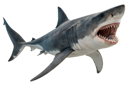 shark isolated on white background