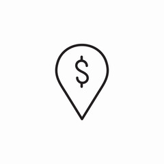 bank location icon sign vector