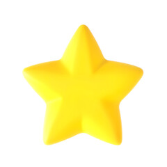 Bright yellow star toy for playful activities and educational games