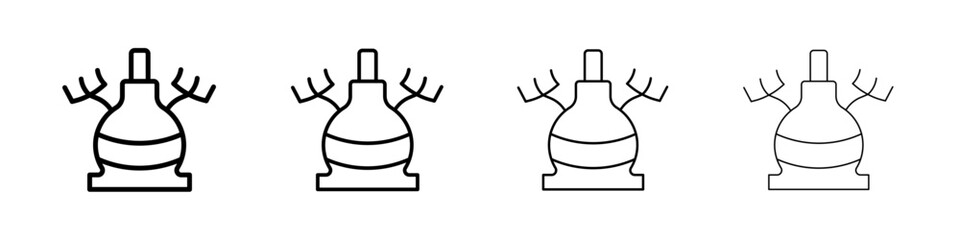 oktoberfest icon Outline sign symbol set