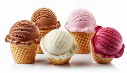 an ice cream cones isolated on white background