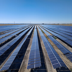 Photovoltaic Solar Panel Array Harvesting Clean Energy