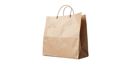 paper bag isolated on white