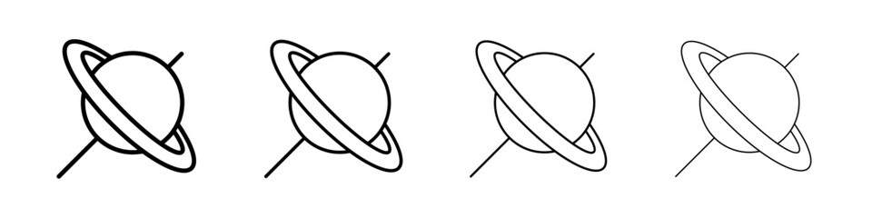 quasar icon Outline sign symbol set