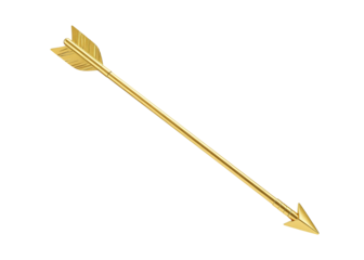 long gold arrow