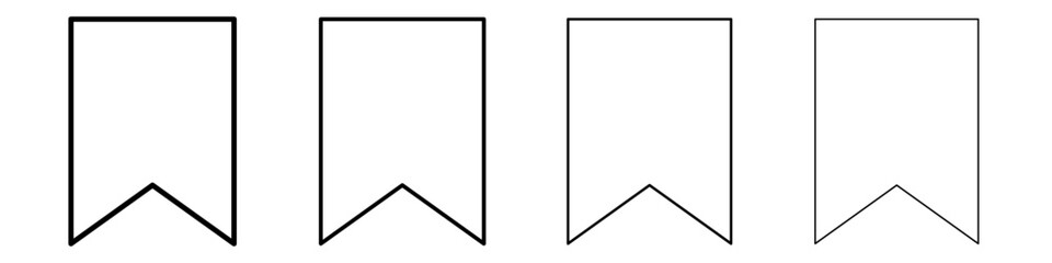 Save post icon Outline sign symbol set