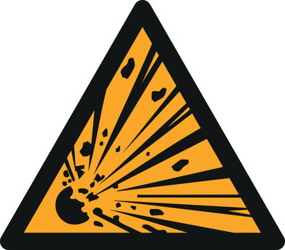 Simbolo pericolo di esplosione W002