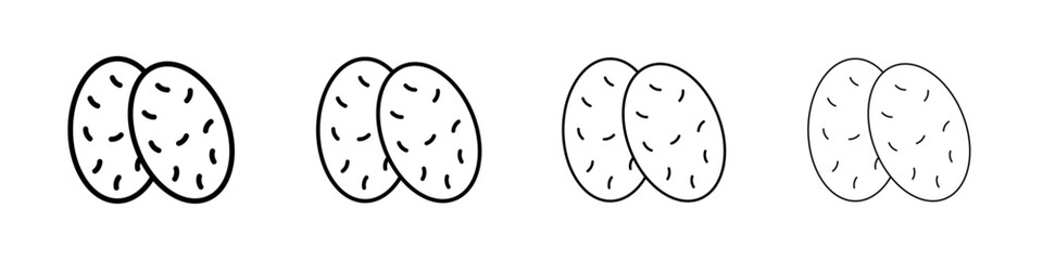 shaobing icon Outline sign symbol set