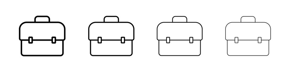 Suitcase icon Flat illustration sign