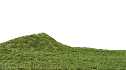 Grass landscape no background 