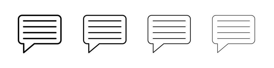 Text icon Flat illustration sign