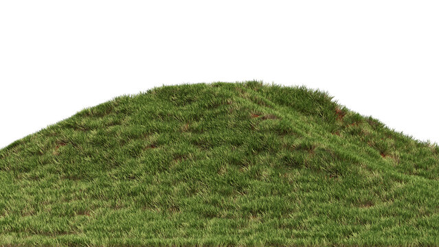 Hill Landscape Grass no background 