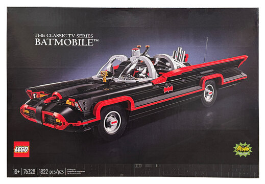 Batmobile Lego set.