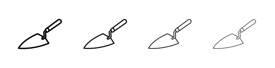 Trowel icon Flat illustration sign