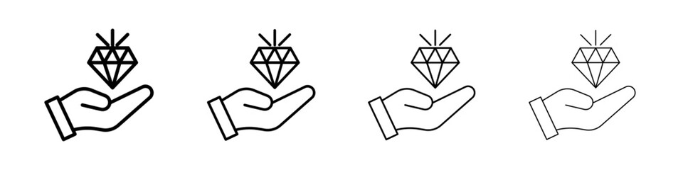 Value icon Flat illustration sign