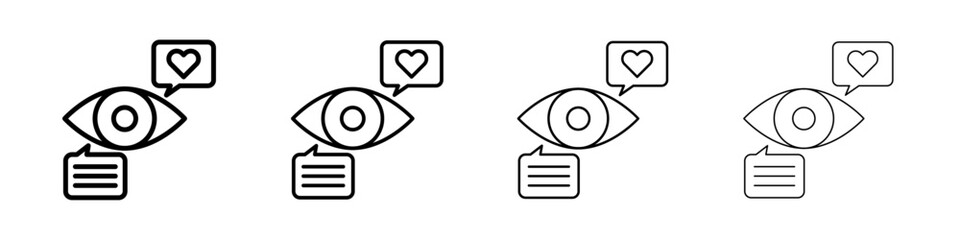 Viewable Impression icon Flat illustration sign